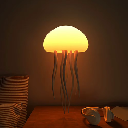 LED jellyfish lamp with voice control